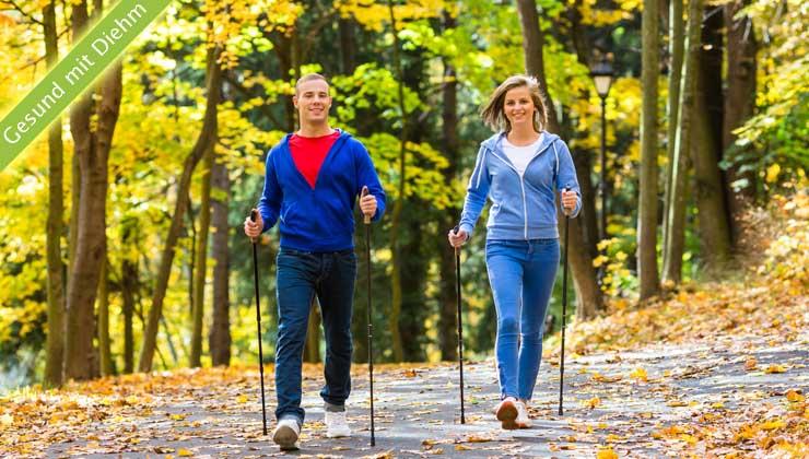 Nordic Walking: Fit mit zwei Stöcken