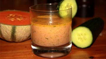 Melonenbuttermilch mit Gurke - das Rezept