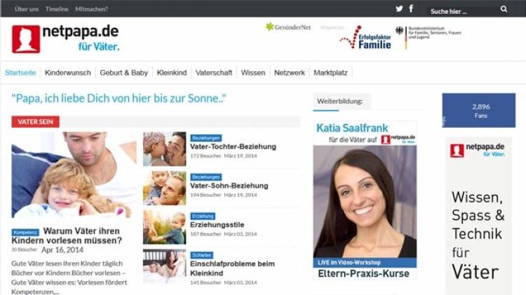 Für Väter: netpapa.de ist online