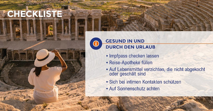 checkliste urlaub gesundheit